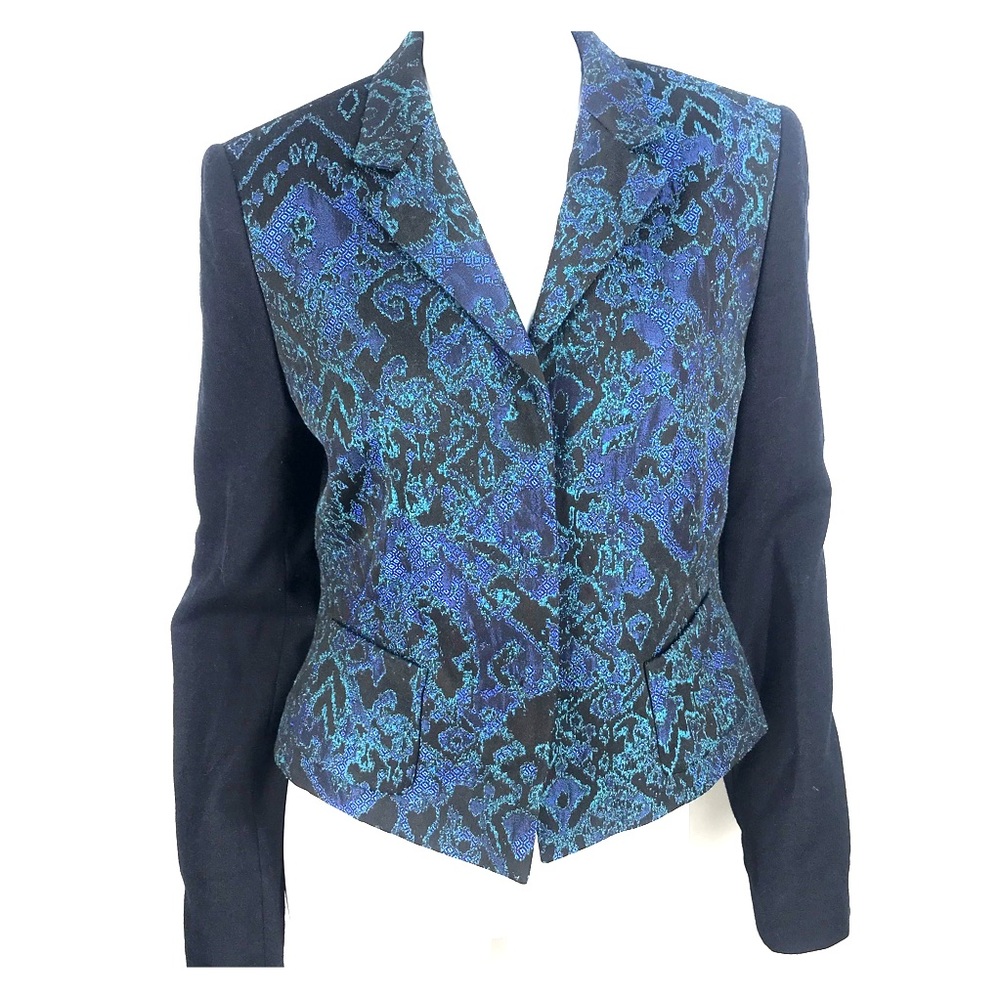 Elie Tahari Roni Jacquard Jacket Blazer Size 10